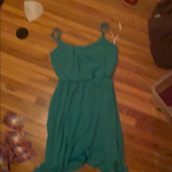 teal blue dress - Picture 2 of 4